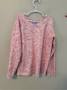Hill House Pink Patterned Animal Long-Sleeve Top